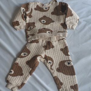 Two piece cute bear face outfit 2T H&M